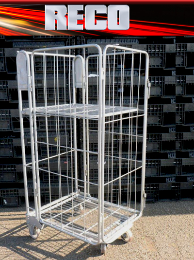Used 4 Sided Rod Roll Cage with Middle Shelf