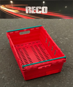 Used Red Bale Arm Crates & Trays