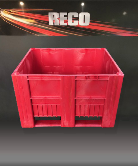New Heavy Duty Plastic Pallets Boxes CB3 Red