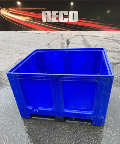 Used Plastic Pallet Boxes Blue