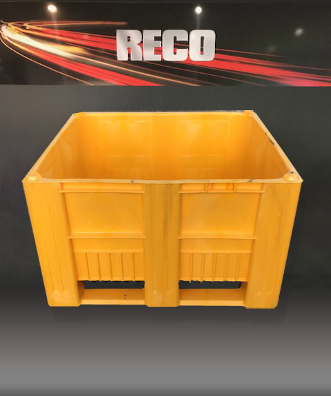 New Heavy Duty Plastic Pallets Boxes CB3 Yellow