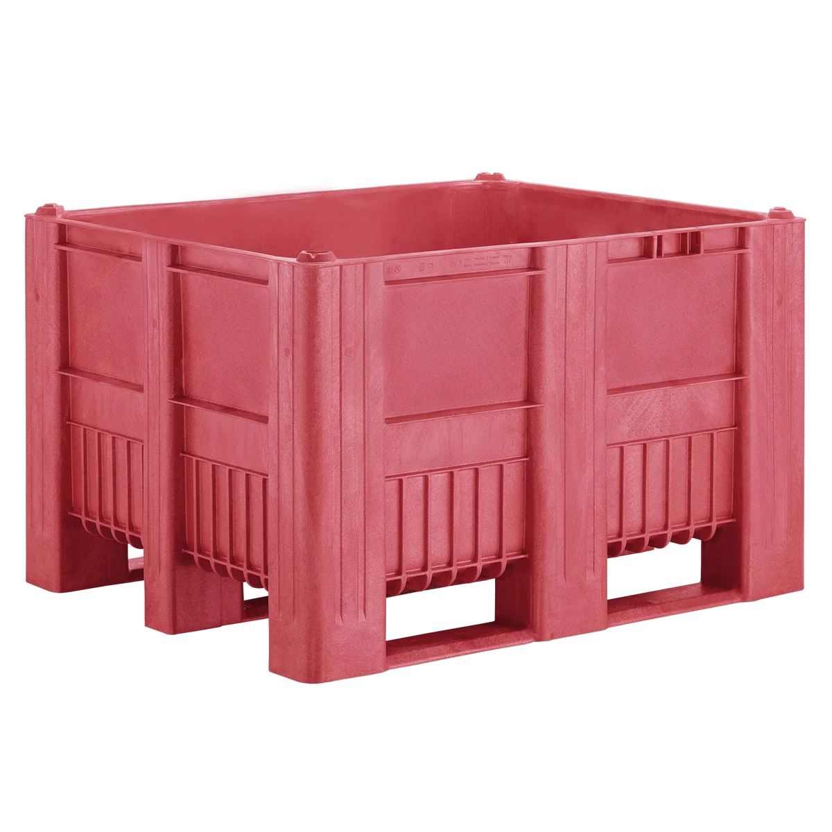 Solid Sided Red Dolav Pallet Box