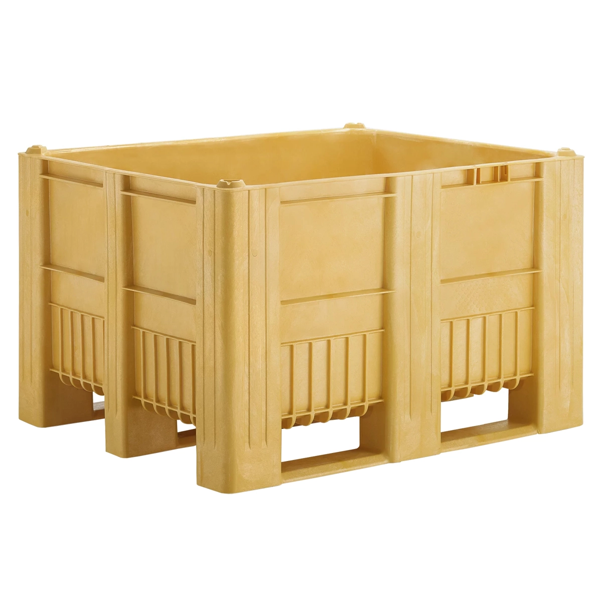 Solid Sided Yellow Dolav Pallet Box