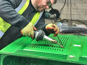 Plastic pallet box repairs