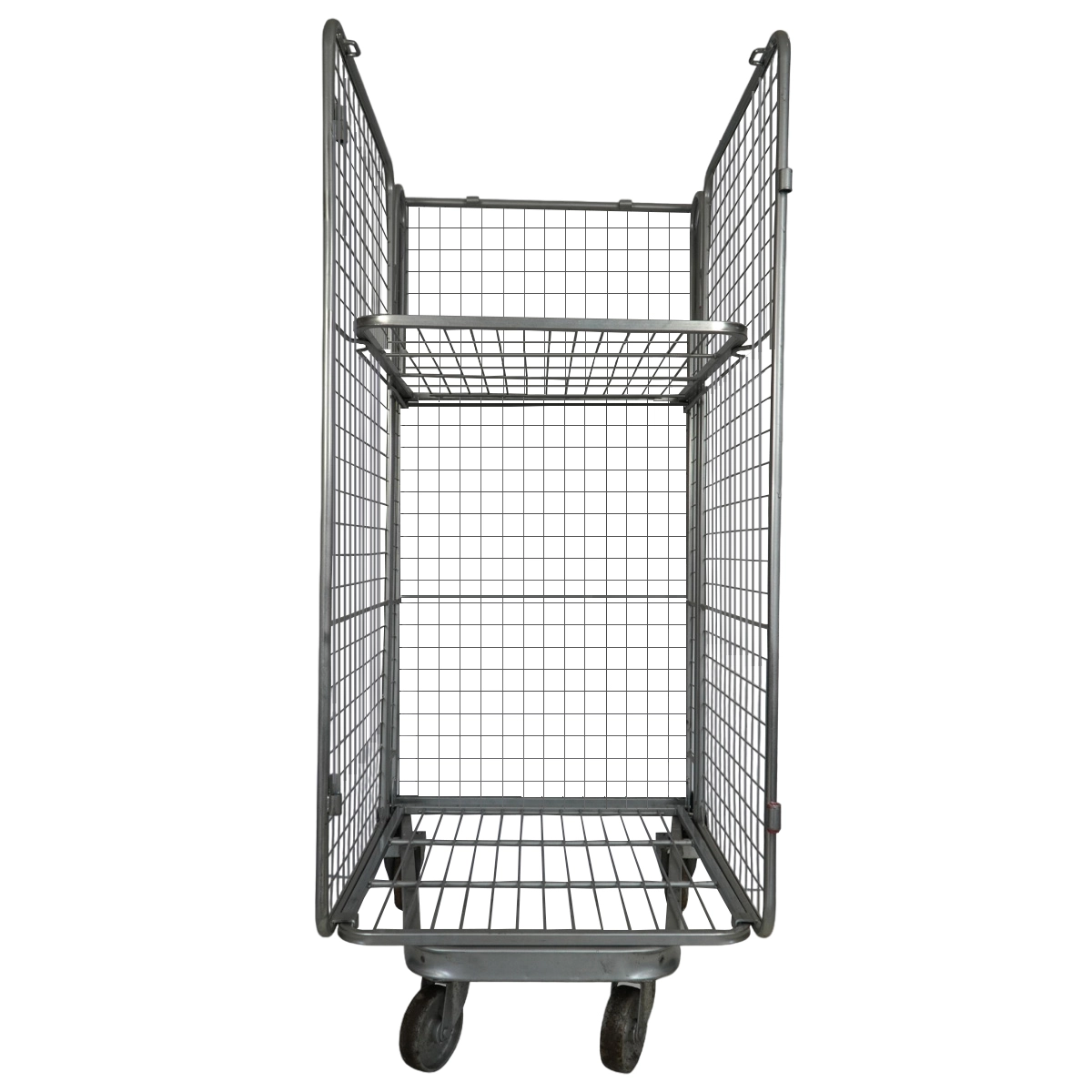 3 Sided Mesh Roll Cage with Middle Shelf