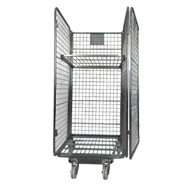 4 Sided Mesh Roll Cage with Middle Shelf