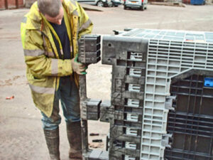 Plastic pallet box repairs