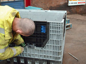 Plastic pallet box repairs