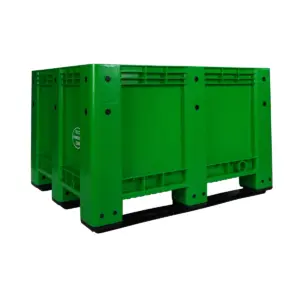New Solid Sided Green Pallet Box